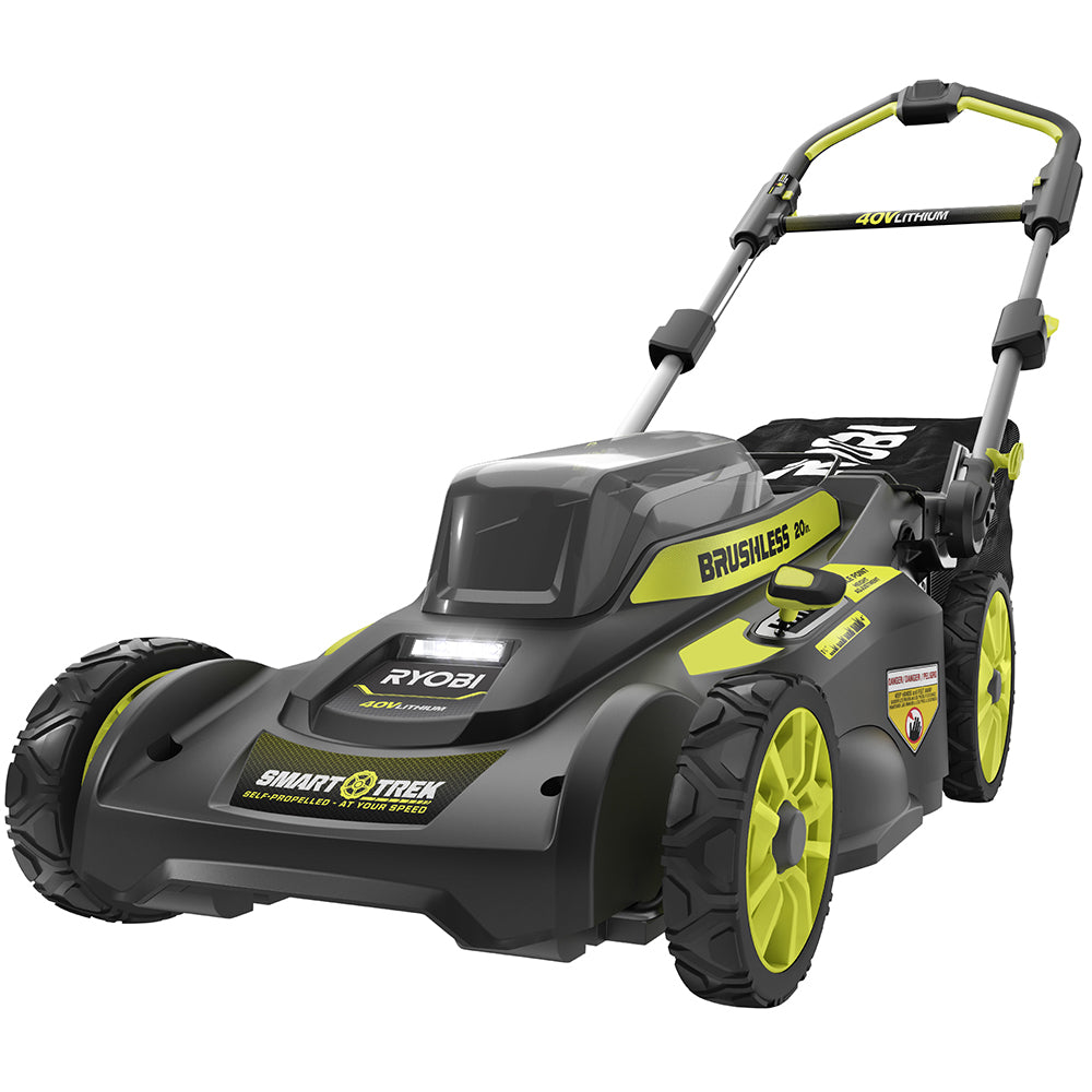 40V 20" BRUSHLESS SMART TREK™ Self-Propelled Mower WITH 6AH BATTERY & CHARGER RYOBI Tools
