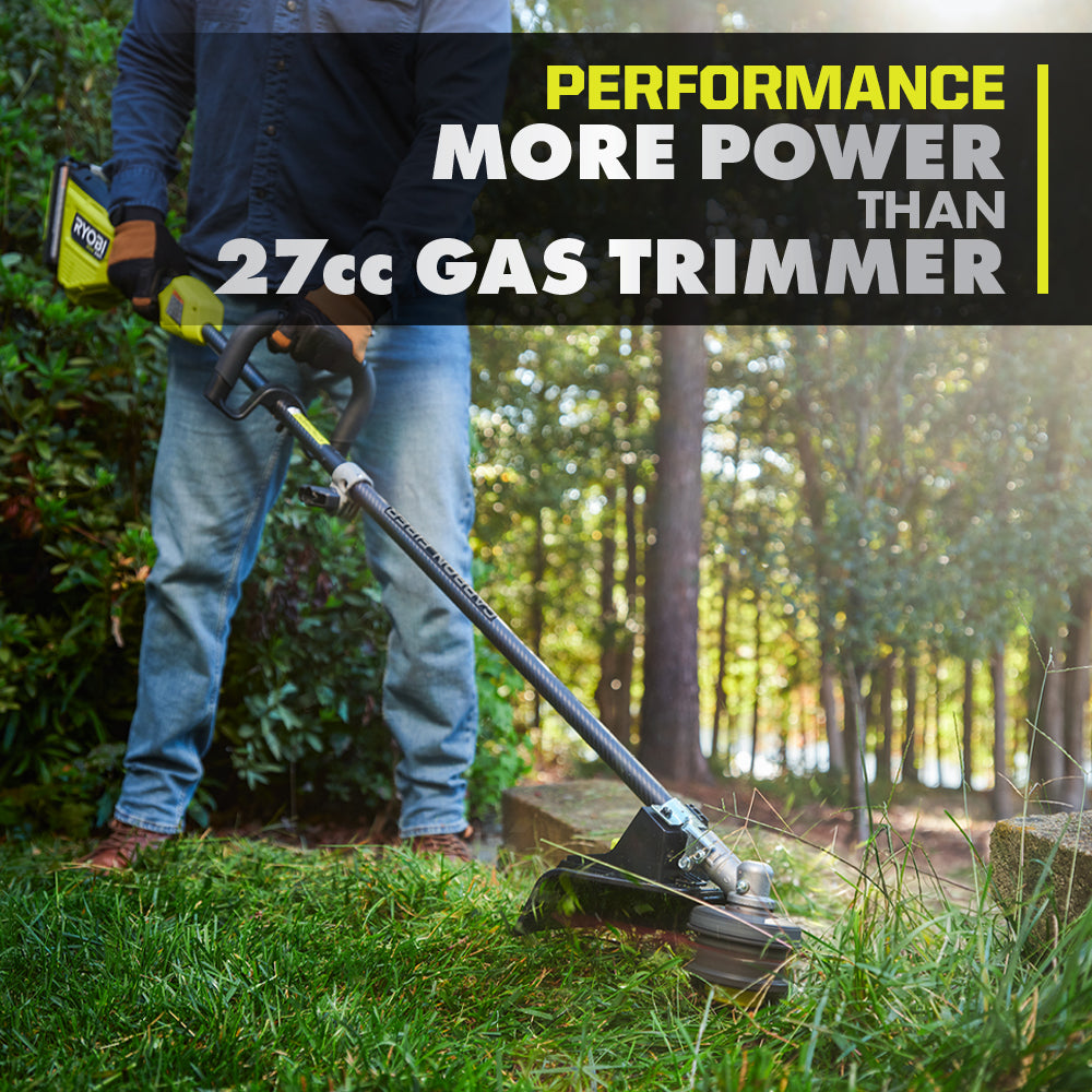 40V HP Brushless 16" Attachment Capable String Trimmer Kit RYOBI Tools