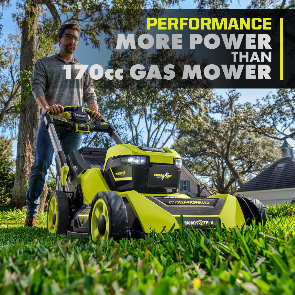 40V HP BRUSHLESS 21" SELF-PROPELLED AWD MULTI-BLADE MOWER KIT RYOBI Tools