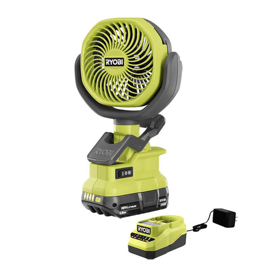 18V ONE+ 4" Clamp Fan Kit RYOBI Tools