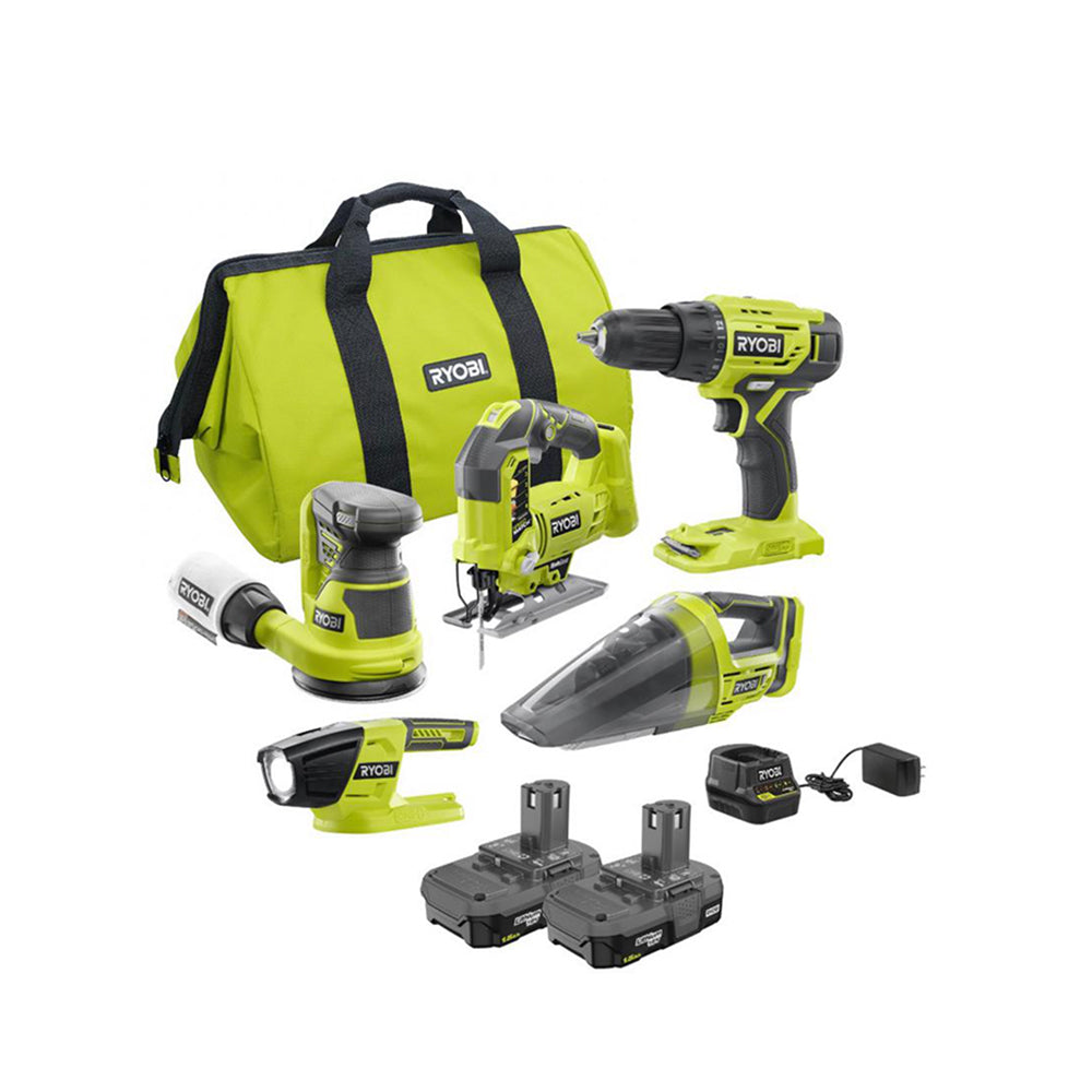 18V ONE+ Brushless 5-Tool Combo Kit with two 1.5 Ah Batteries, 18V Charger, and Bag Image 1