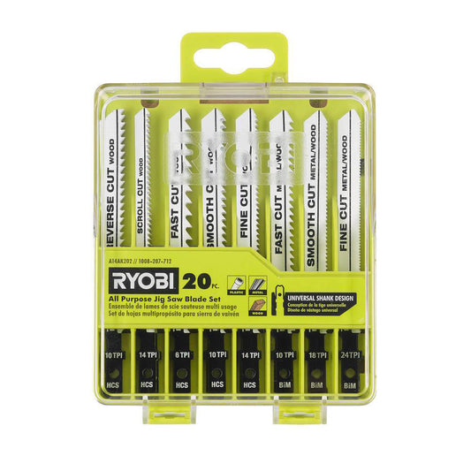 20 PC. ALL PURPOSE JIG SAW BLADE SET RYOBI Tools