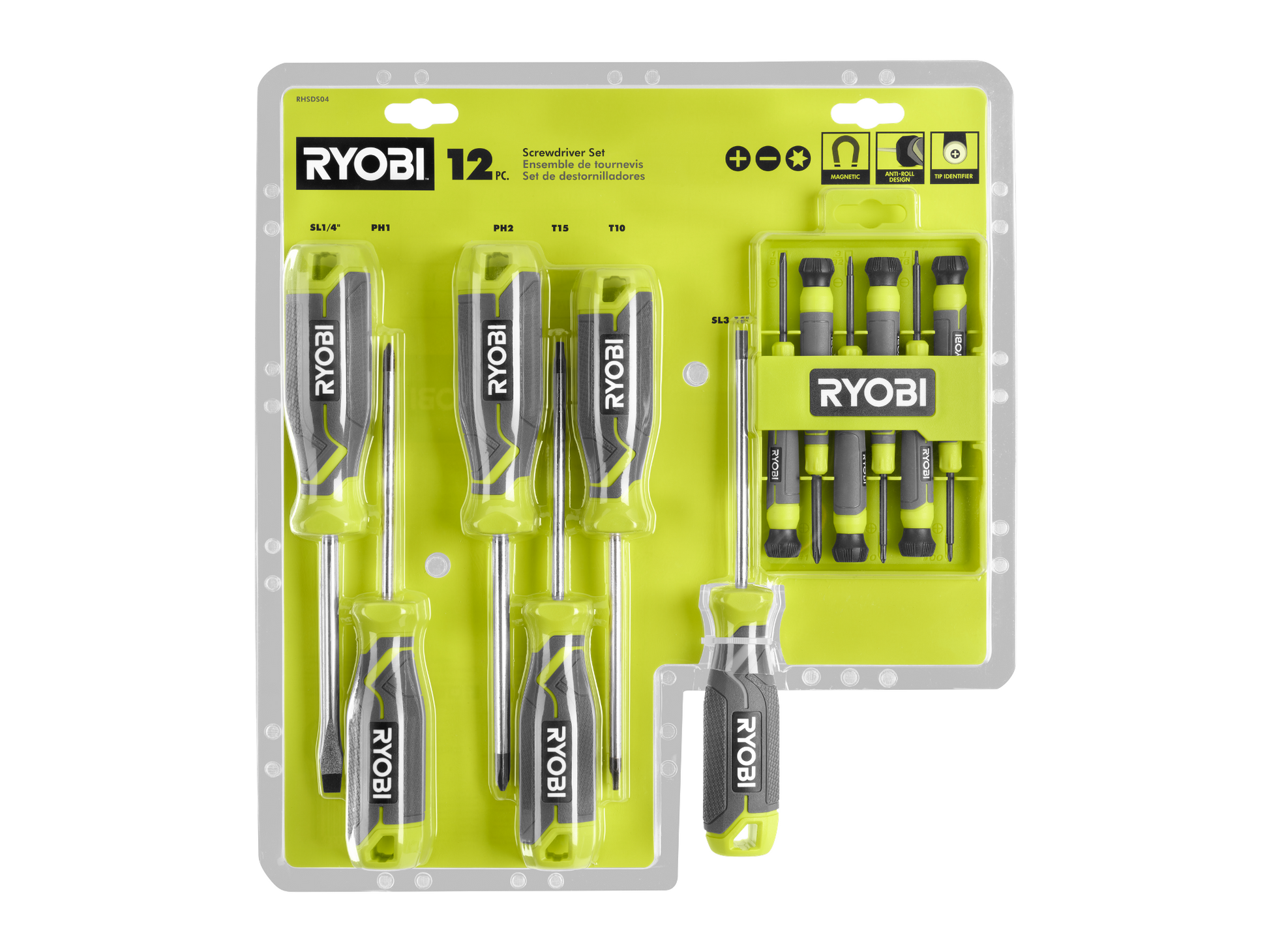 Screwdriver Set (12-Piece) with Cushion Grip Handles Image 9