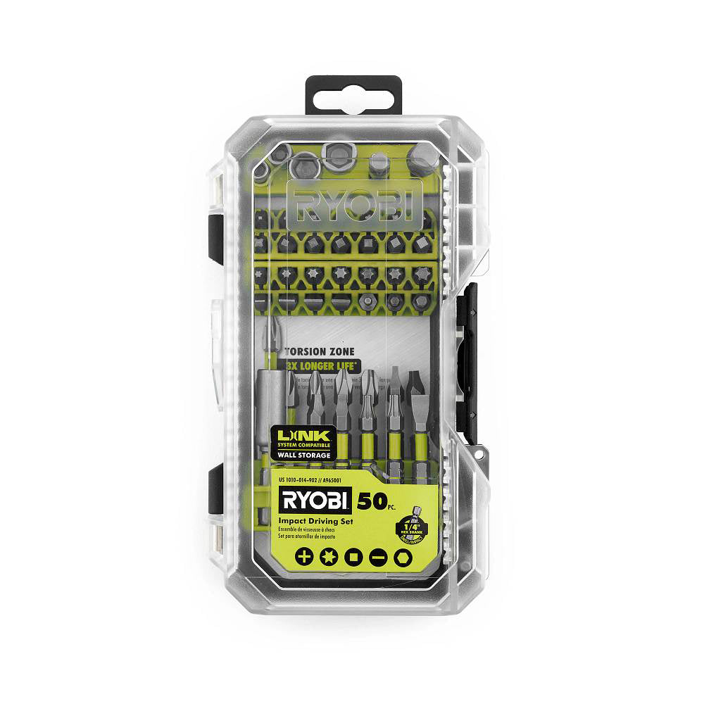 50 PC. IMPACT RATED DRIVING SET RYOBI Tools
