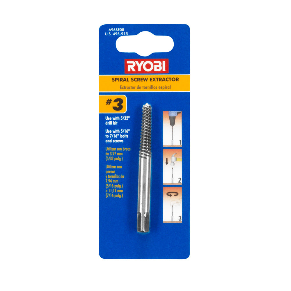 No. 3 Spiral Screw Extractor RYOBI Tools