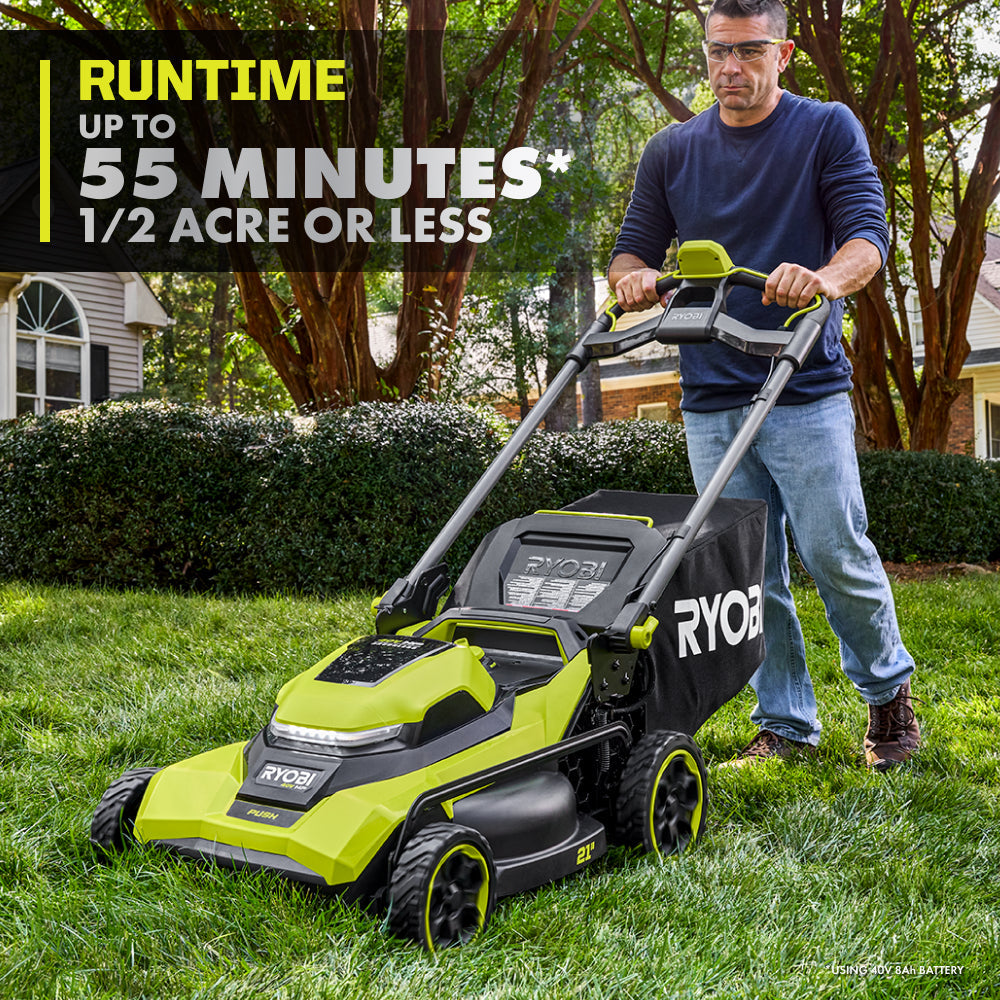 40V HP BRUSHLESS 21" PUSH MOWER KIT RYOBI Tools
