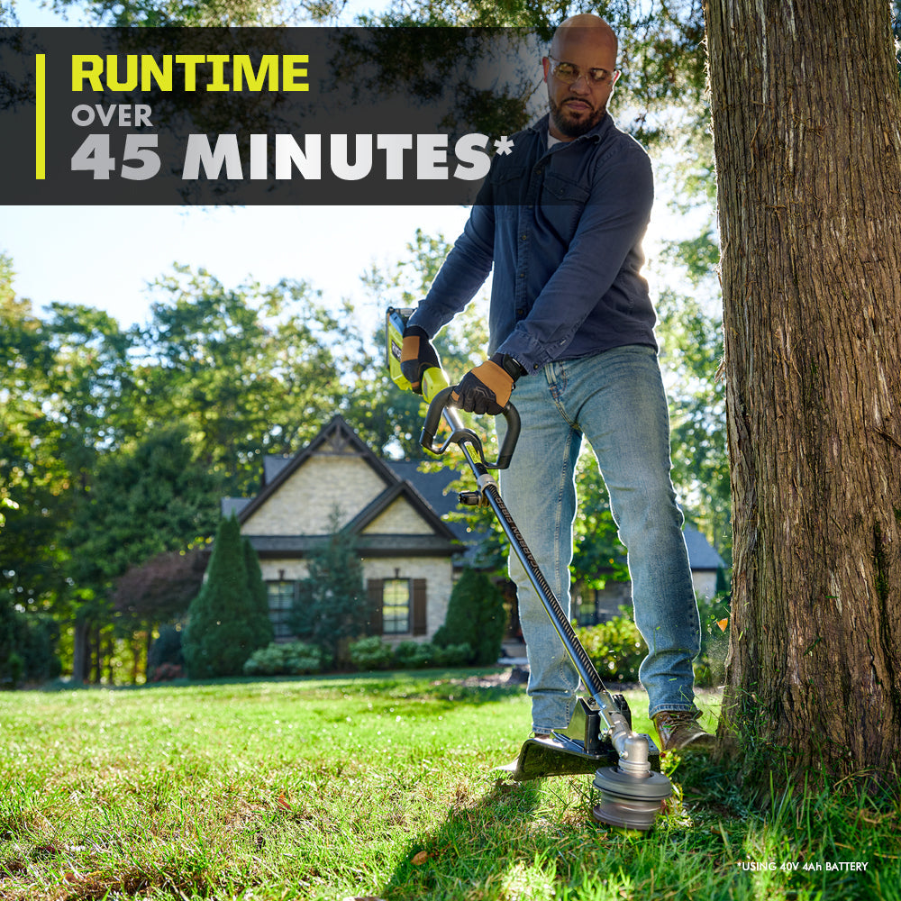 40V HP Brushless 16" Attachment Capable String Trimmer Kit RYOBI Tools