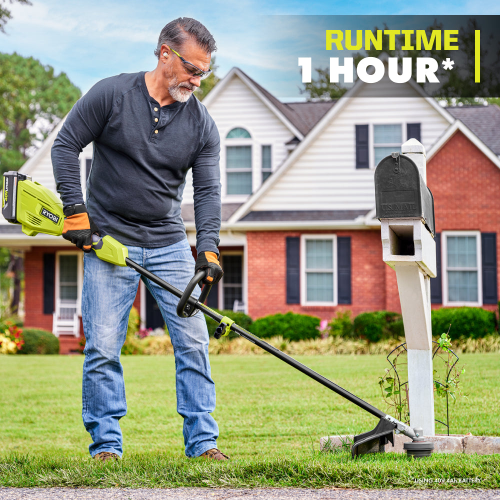 40V 15" Attachment Capable String Trimmer Kit RYOBI Tools