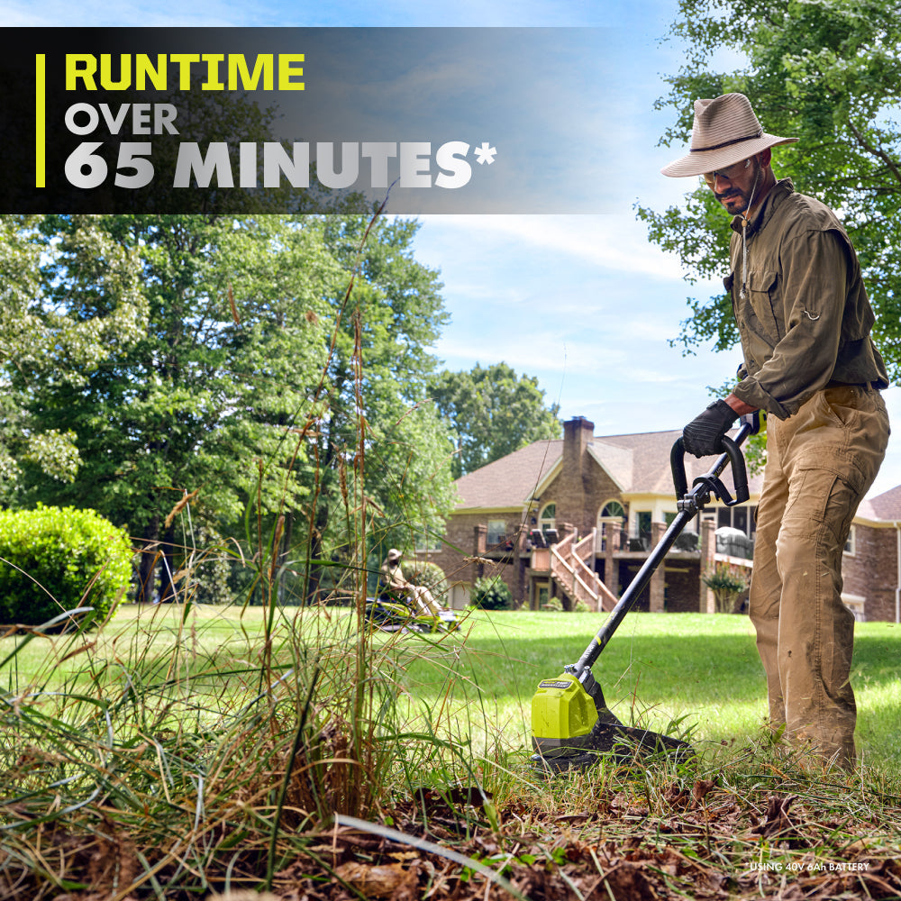 40V HP Brushless 17” String Trimmer Kit RYOBI Tools