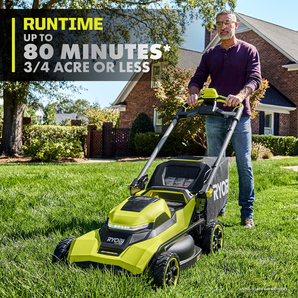 40V HP BRUSHLESS 21" SELF-PROPELLED MOWER KIT RYOBI Tools