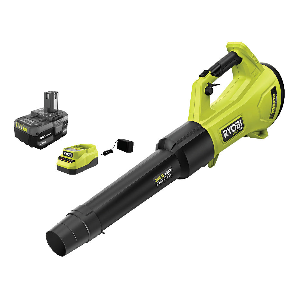 18V ONE+ HP BRUSHLESS WHISPER SERIES 450 CFM BLOWER KIT RYOBI Tools