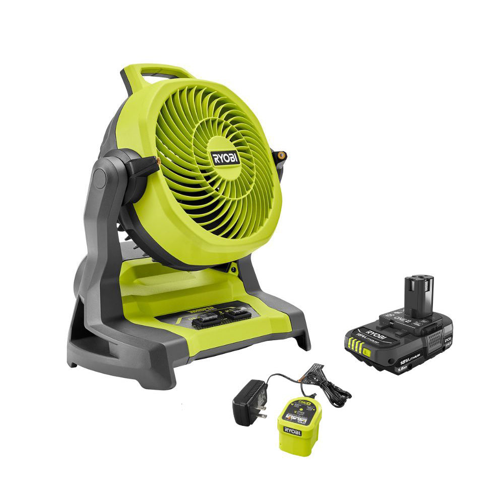 18V ONE+ WHISPER SERIES 7.5" BUCKET TOP MISTING FAN KIT RYOBI Tools