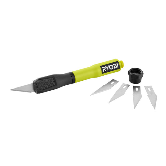 2-IN-1 HOBBY KNIFE WITH BLADE STORAGE RYOBI Tools