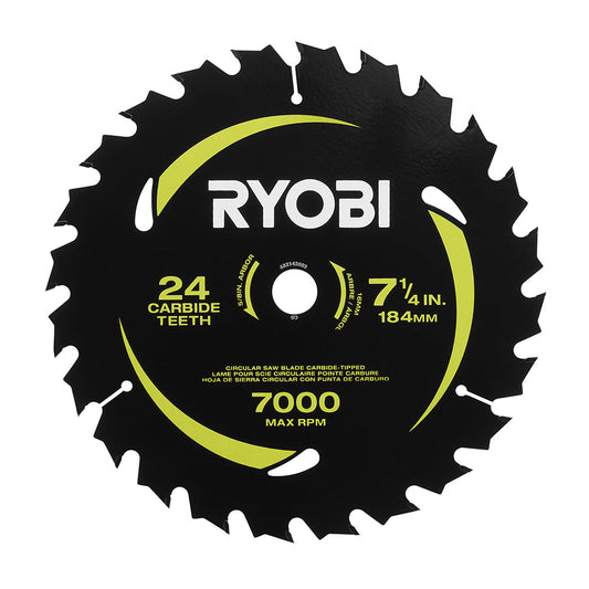 7-1/4" x 24T CARBIDE TEETH THIN KERF CIRCULAR SAW BLADE RYOBI Tools