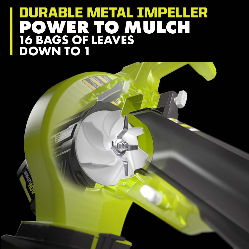 40V VAC ATTACK LEAF VACUUM/MULCHER KIT image 2