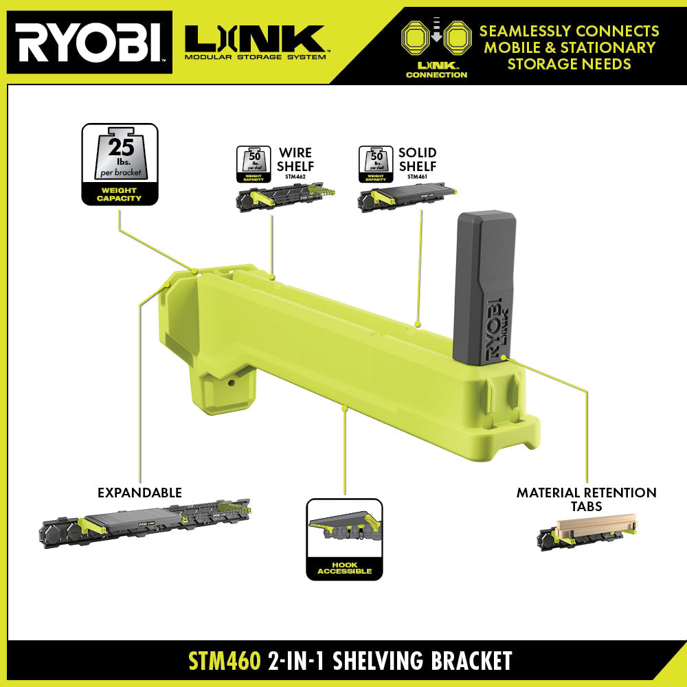 LINK 2-IN-1 SHELVING BRACKET Image 4