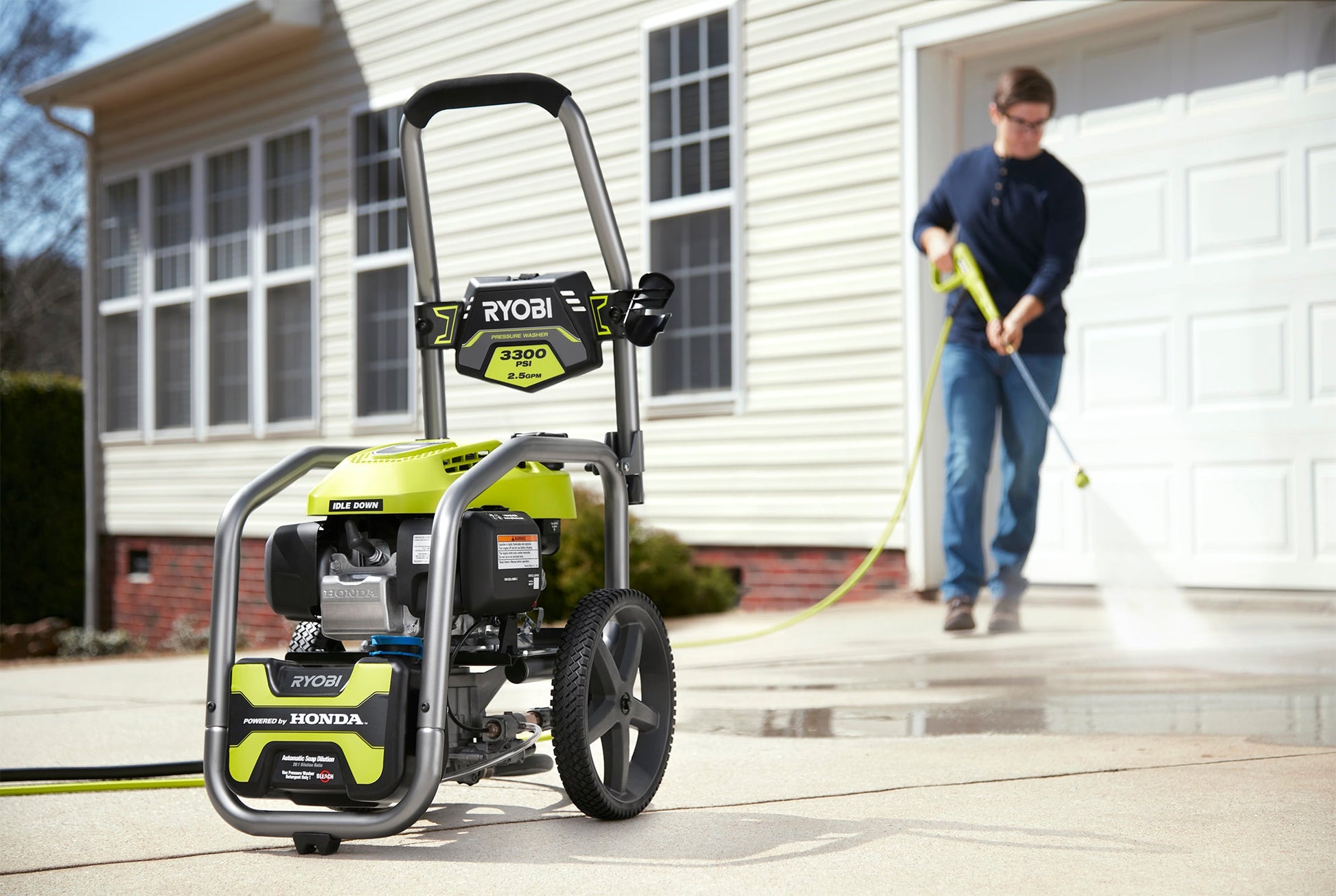 3300 PSI 2.5 GPM COLD WATER GAS PRESSURE WASHER Image 3