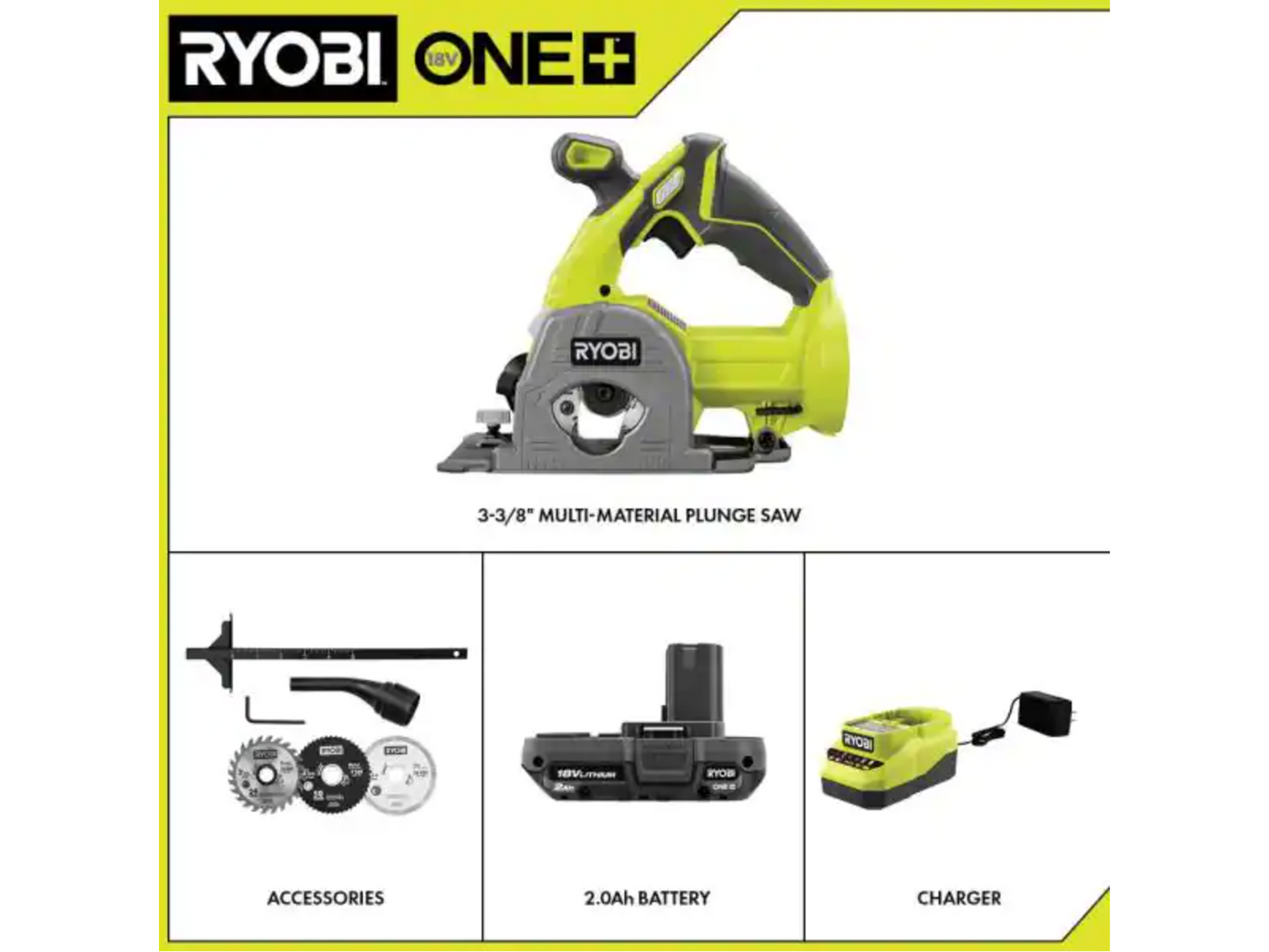 18V ONE+ Multi-Material Saw Kit with (1) 1.5 Ah Battery and Charger Image 2