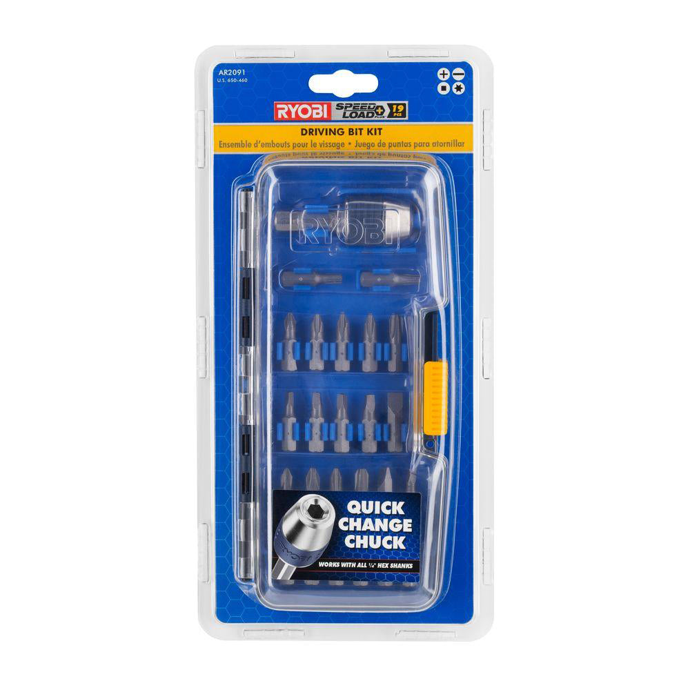 19 PC DRIVING KIT W/ CHUCK RYOBI Tools