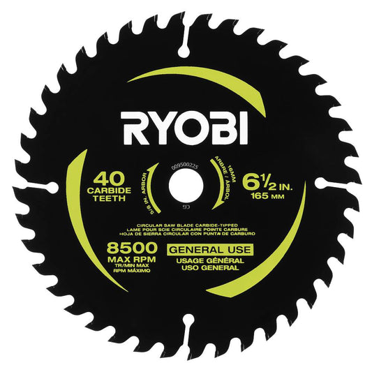 6-1/2" 40 TOOTH CARBIDE-TIPPED BLADE image 1