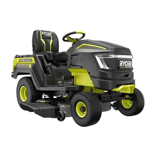 80V HP BRUSHLESS 42" BATTERY CORDLESS ELECTRIC RIDING LAWN TRACTOR RYOBI Tools