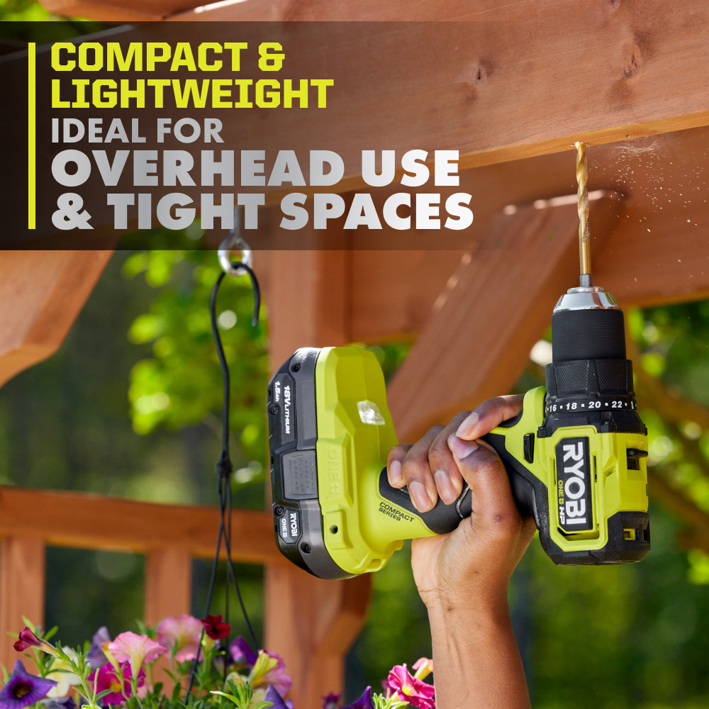 18V ONE+ HP COMPACT BRUSHLESS 1/2" DRILL/DRIVER Image 3
