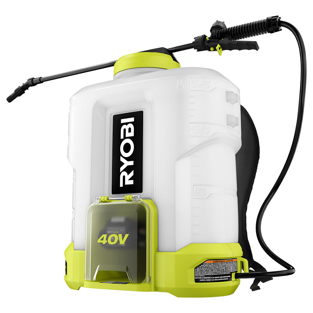 40V 4 GALLON BACKPACK CHEMICAL SPRAYER KIT RYOBI Tools
