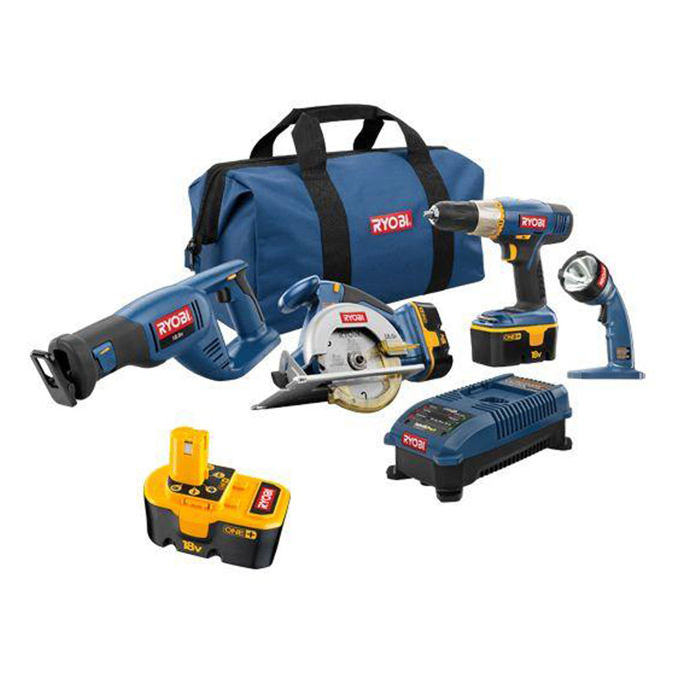 18V ONE+ Super Combo Kit (4-Tool) + Ni-Cad Battery RYOBI Tools
