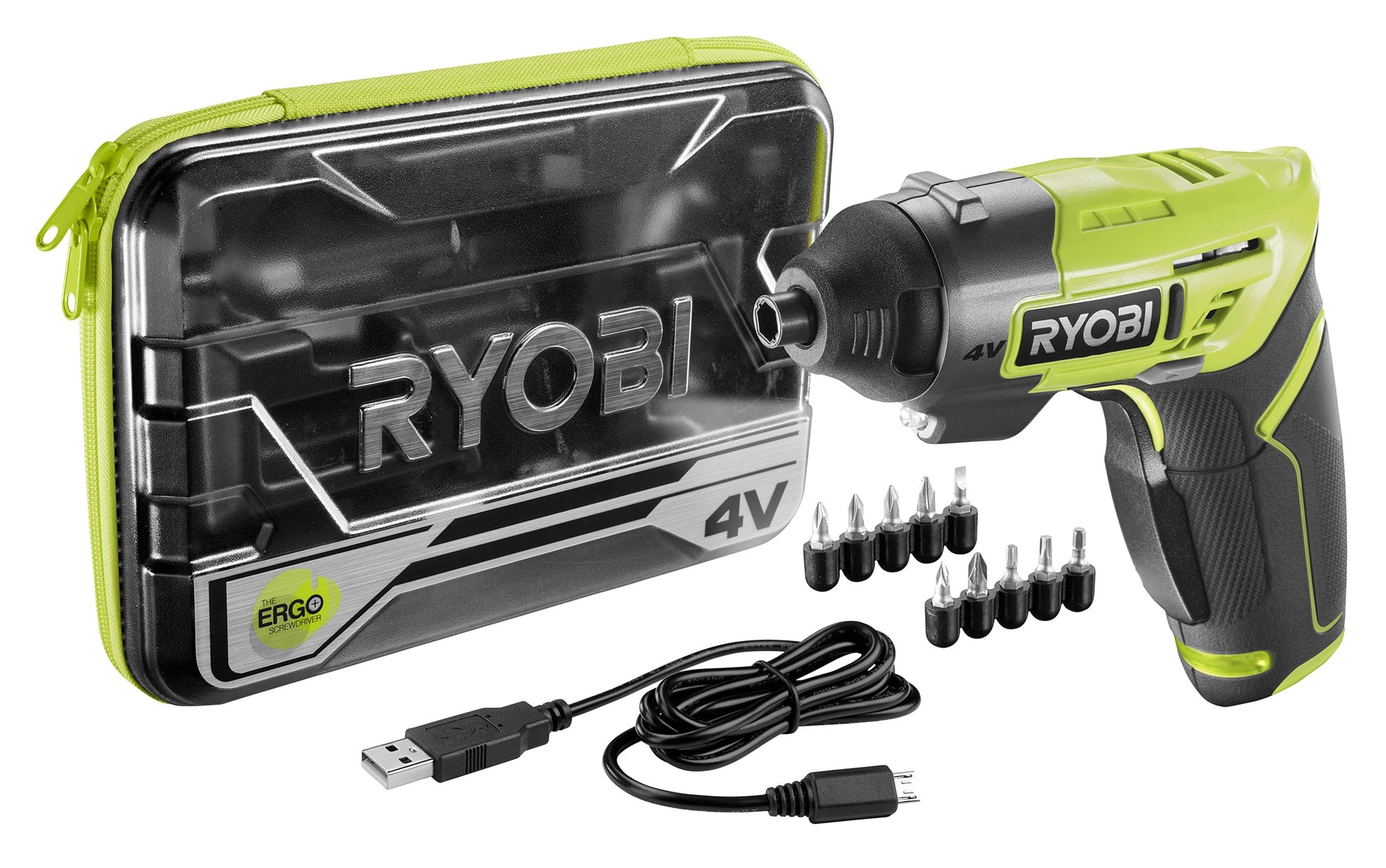  4-Volt QuickTurn Lithium-Ion Cordless 1/4 in. Hex Screwdriver Kit Image 3