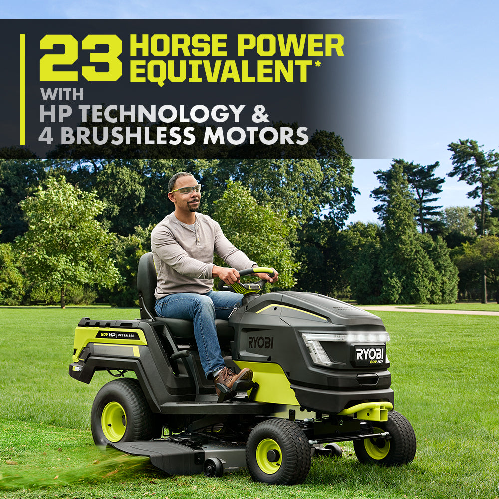 80V HP BRUSHLESS 46" BATTERY CORDLESS ELECTRIC RIDING LAWN TRACTOR Image 5