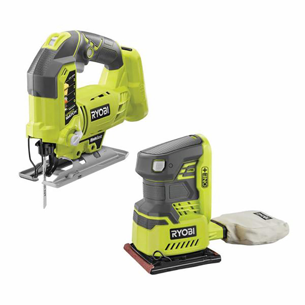 18V ONE+ Orbital Jig Saw & Quarter Sheet Sander RYOBI Tools