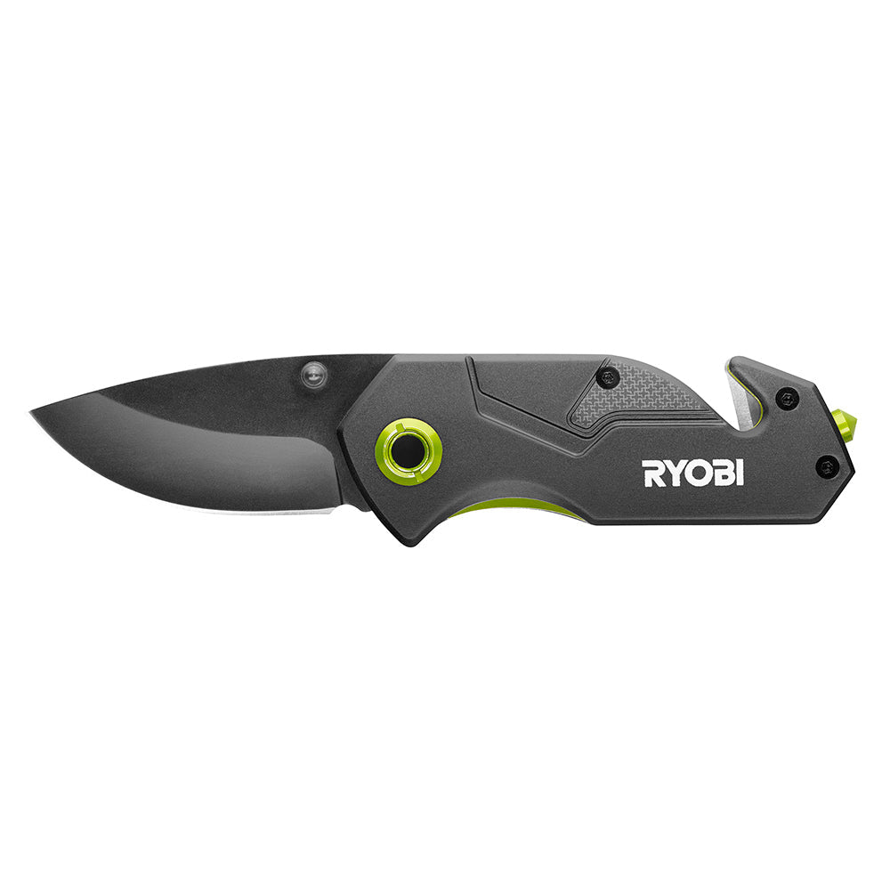 Compact Folding Tactical Knife with 2.25" Blade RYOBI Tools