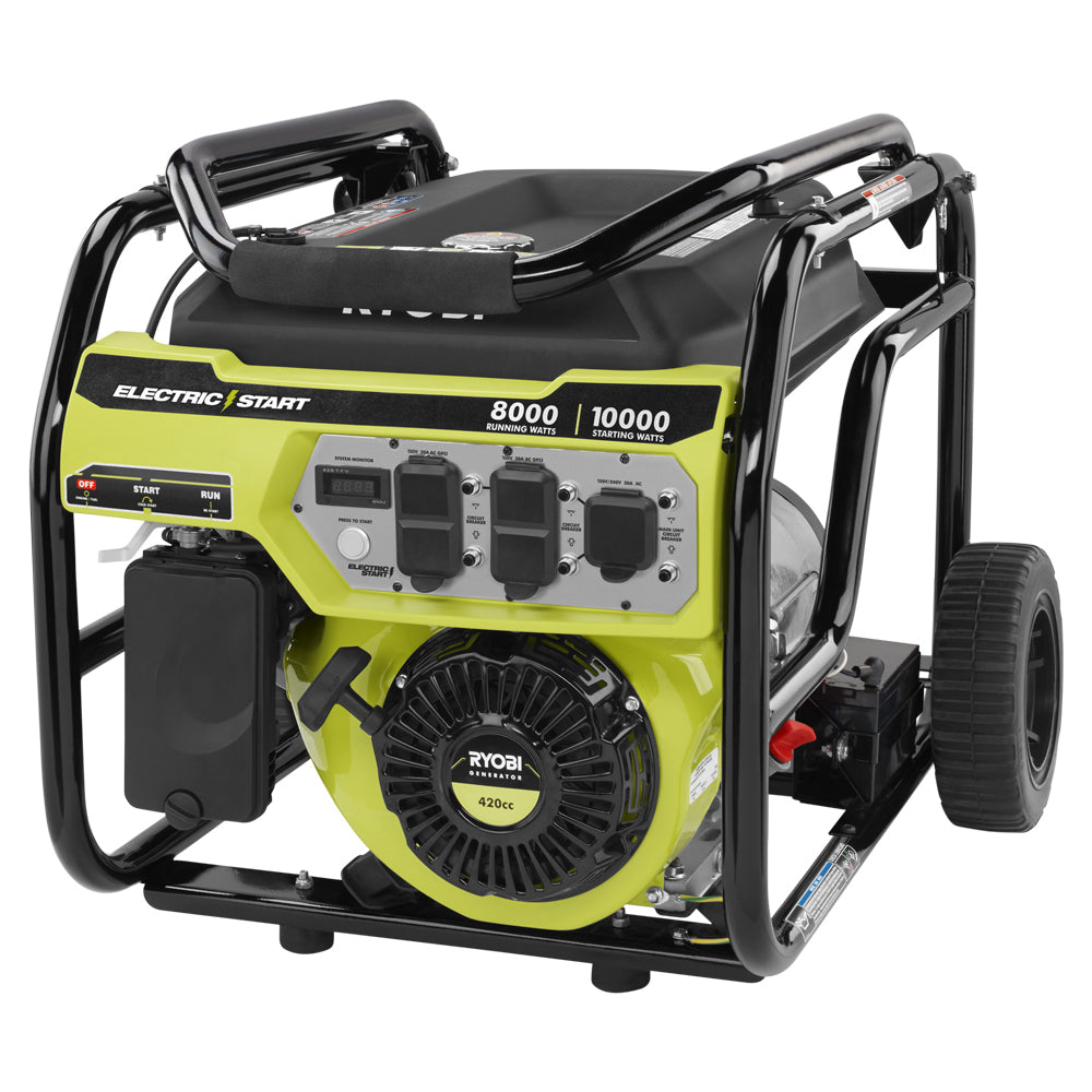 8000 Watt Electric Start Generator RYOBI Tools