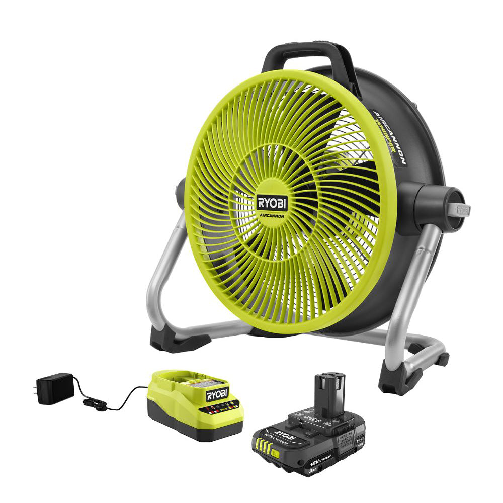 18V ONE+ HYBRID WHISPER SERIES 14" AIR CANNON FAN KIT RYOBI Tools