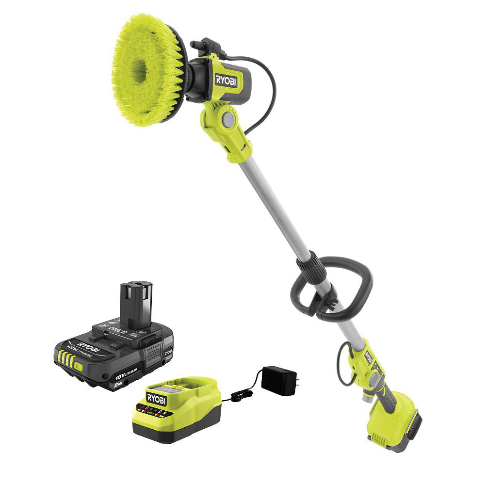 18V ONE+ SOAP DISPENSING TELESCOPING SCRUBBER KIT RYOBI Tools
