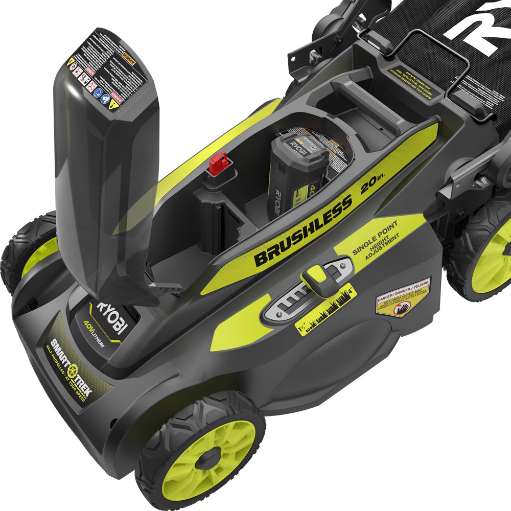 40V 20" BRUSHLESS SMART TREK™ Self-Propelled Mower WITH 6AH BATTERY & CHARGER Image 9