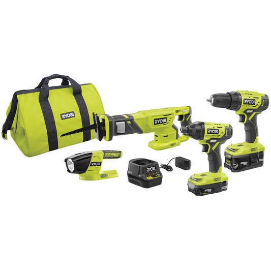 18V ONE+ 4-Tool Combo Kit RYOBI Tools