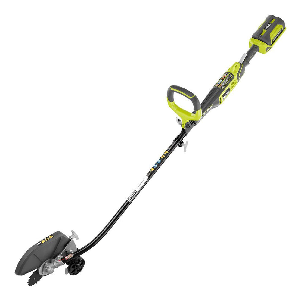 40V X Attachment Capable 8" Straight Shaft Edger - 2.6 Ah Battery and Charger Included RYOBI Tools