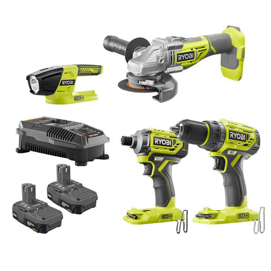 18V ONE+™ BRUSHLESS 4-TOOL COMBO KIT RYOBI Tools