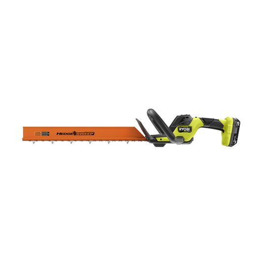 18V ONE+ HP Brushless 22" Hedge Trimmer with 2Ah Battery and Charger RYOBI Tools