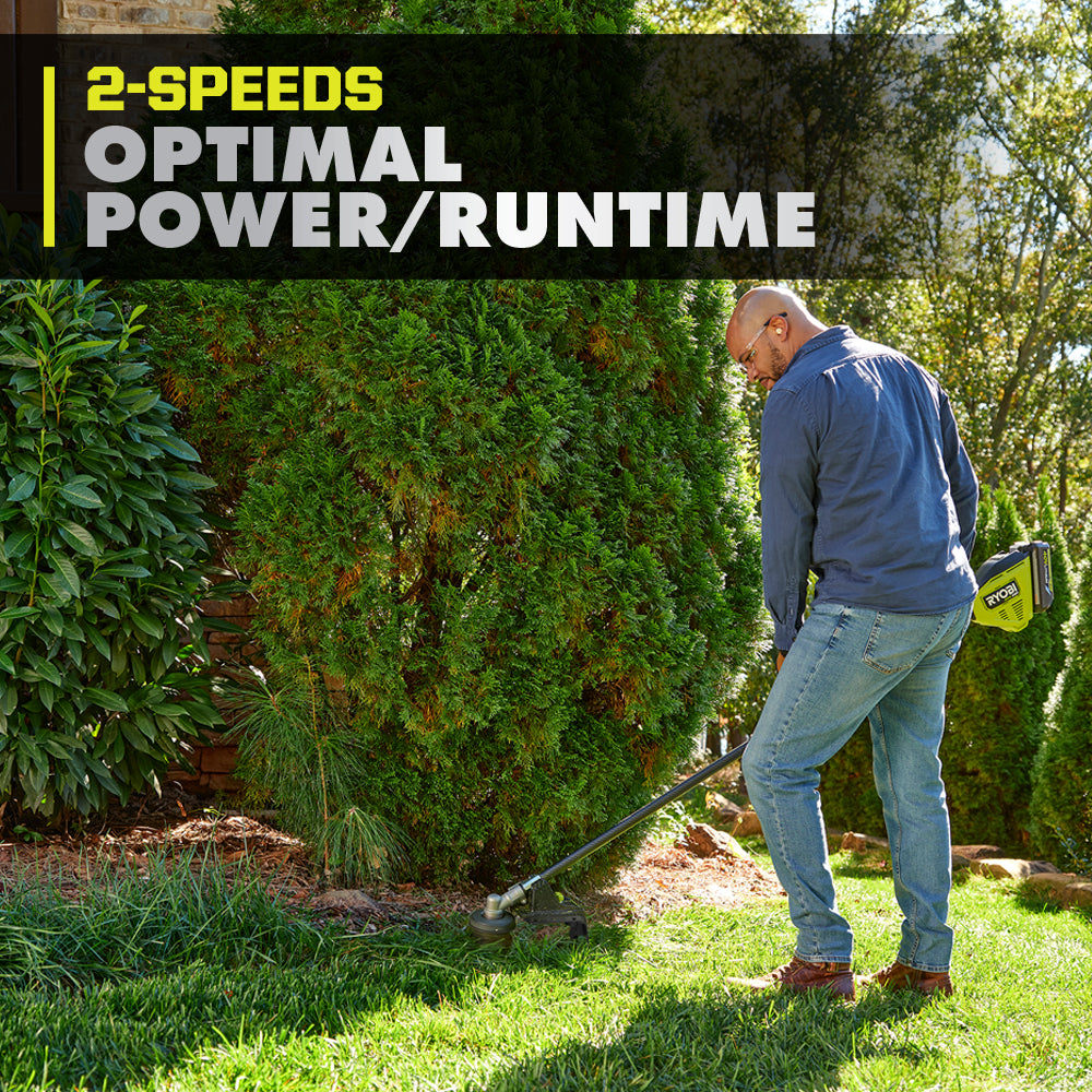 40V HP Brushless 16" Attachment Capable String Trimmer Kit RYOBI Tools