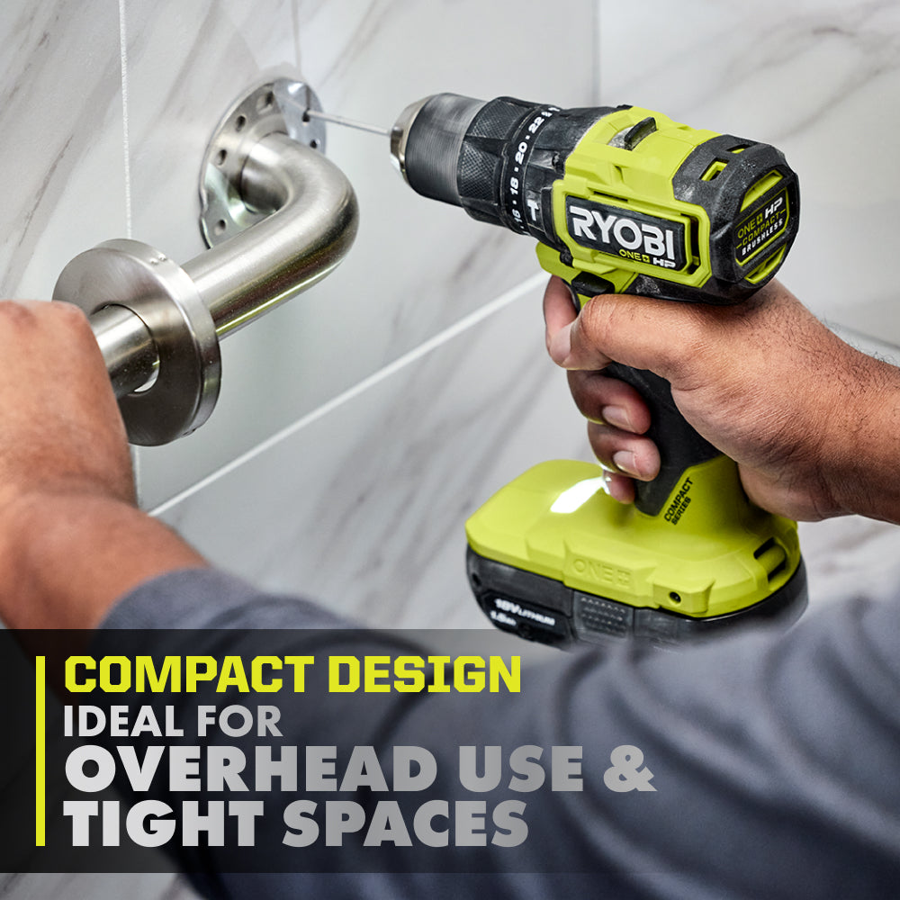 18V ONE+ HP COMPACT BRUSHLESS 1/2" HAMMER DRILL KIT Image 4