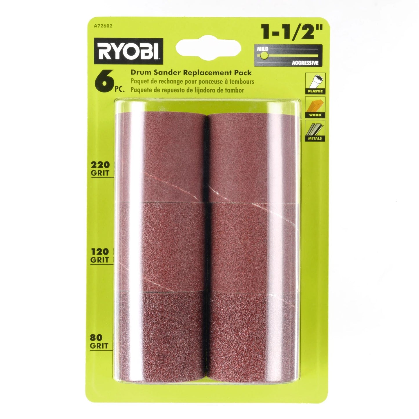 6 PC. 1-1/2" Drum Sander Replacement Pack Image 4