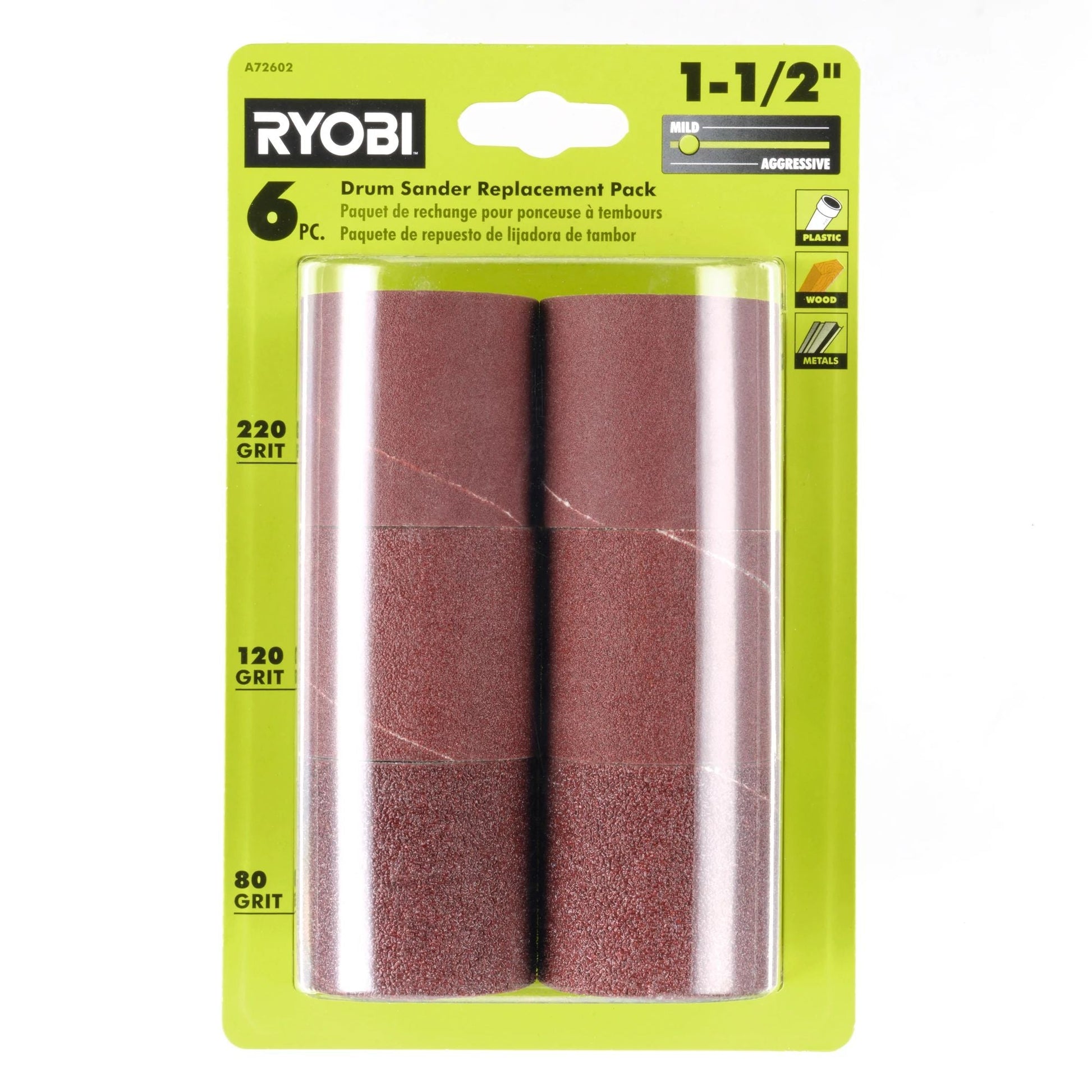 6 PC. 1-1/2" Drum Sander Replacement Pack Image 4