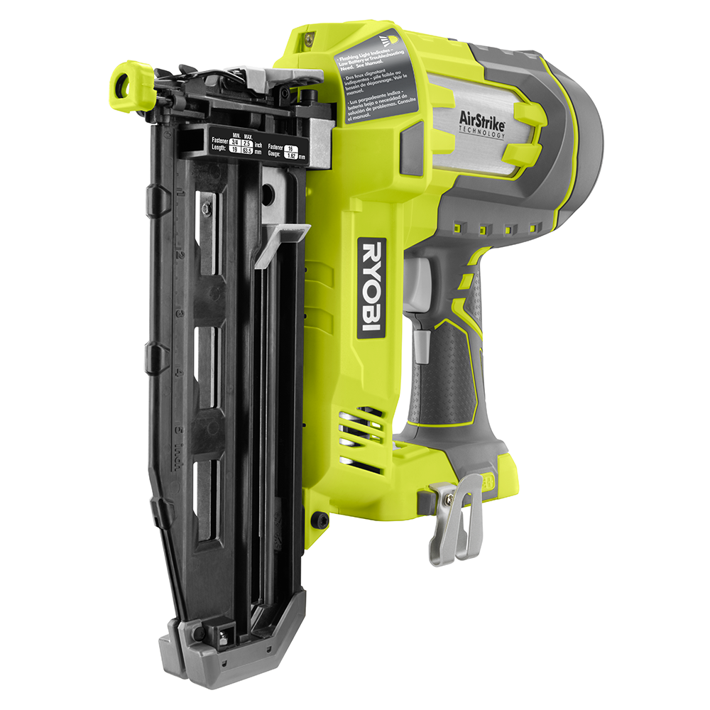 18V ONE+ AirStrike 16GA Finish Nailer RYOBI Tools