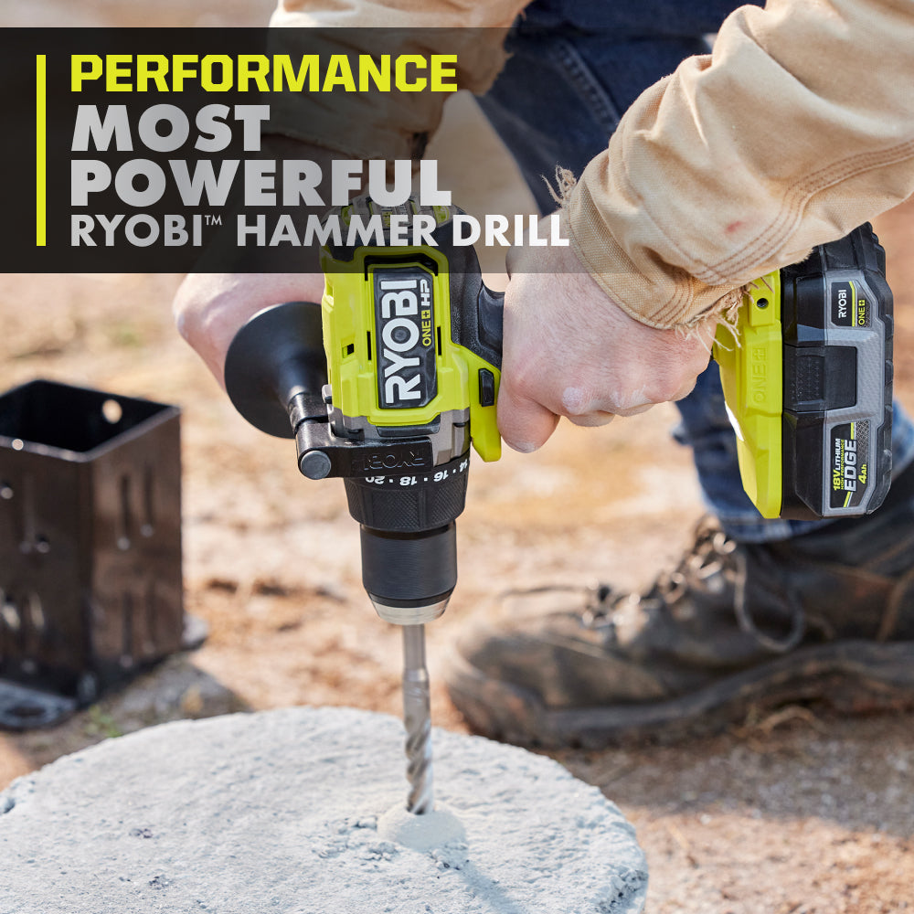 18V ONE+ HP Brushless 1/2" Hammer Drill RYOBI Tools