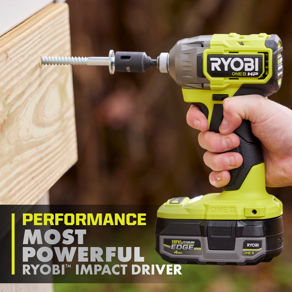 18V ONE+ HP Brushless 4-Mode 1/4" Hex Impact Driver RYOBI Tools