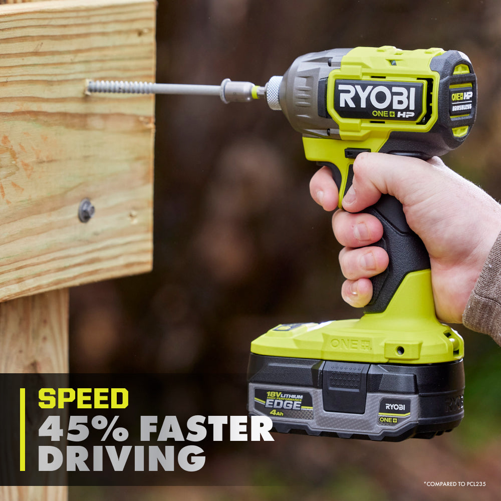 18V ONE+ HP Brushless 4-Mode 1/4" Hex Impact Driver RYOBI Tools