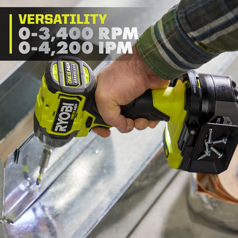 18V ONE+ HP Brushless 4-Mode 1/4" Hex Impact Driver RYOBI Tools