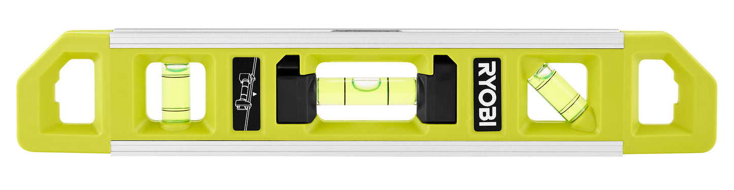 9" 2-in-1 Torpedo Level and Line Level RYOBI Tools